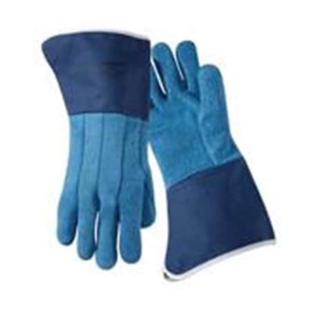 Wells Lamont Terry Cloth With Duck Cuff, Jomac Blue - Large 815-628FR